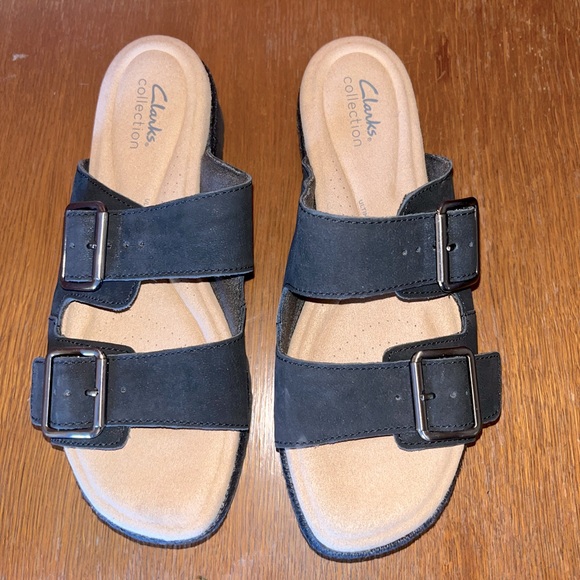 Clarks platform two strap sandal - Picture 4 of 12